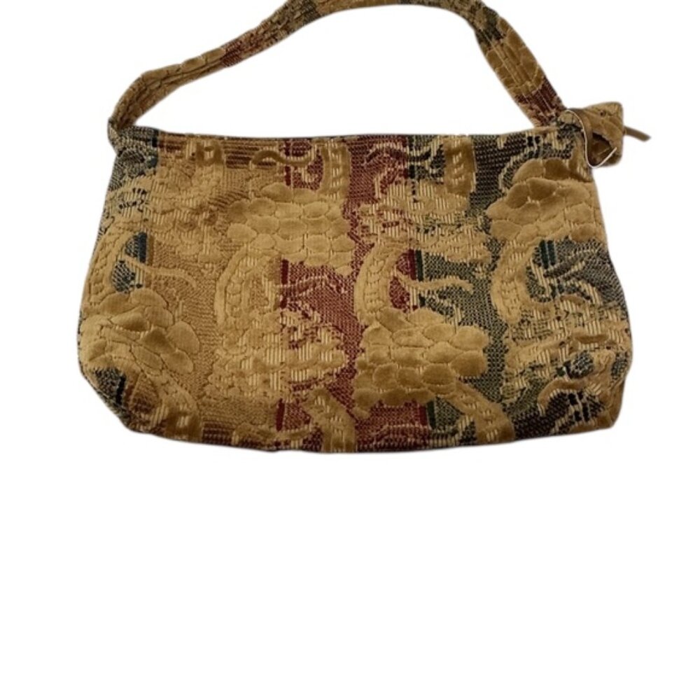 Vintage Style Tapestry Crane Bird Shoulder Bag Gobelin Jacquard Purse